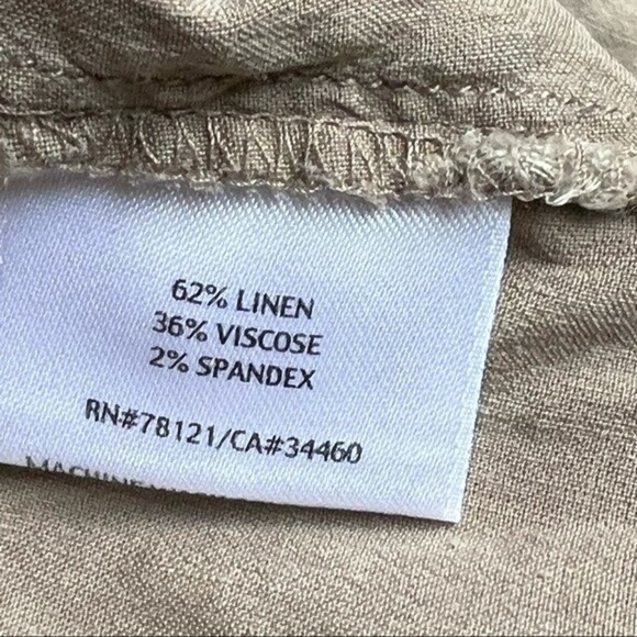 Eileen Fisher linen Bermuda walking shorts size 8 - Picture 5 of 6